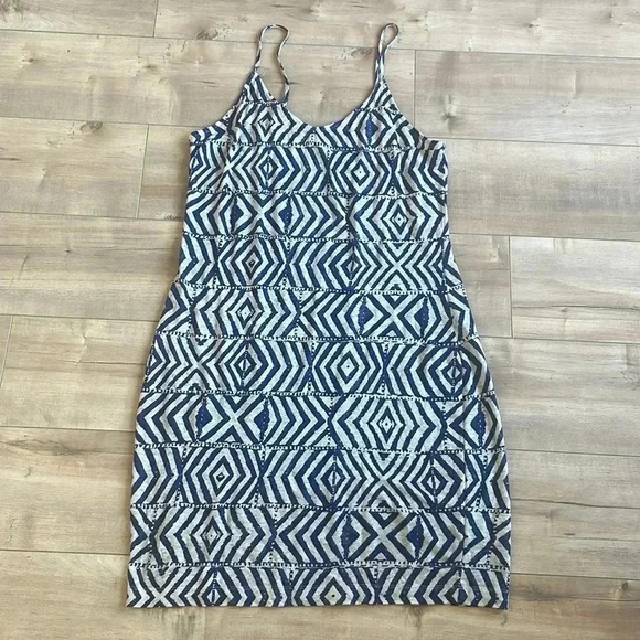 Plenty By Tracy Reese Linen 2 Pieces Set Counting Angels Faux-wrap Dress Sz M - Picture 4 of 7